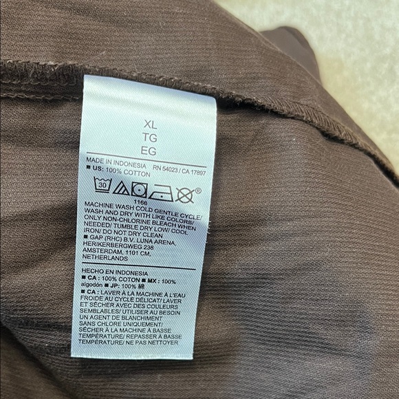 NWOT Banana Republic Cropped Dark Oak Balloon Sleeve Button Down Shirt XL - Picture 7 of 11